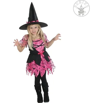 Karnevalový kostým HEXE pink - růžová čarodějnice D - výška 140 cm