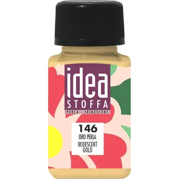 Speciální výtvarná barva Maimeri Idea Stoffa Barva na látky Iridescent Gold 60 ml 1 ks