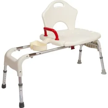 Koupelnové sedátko MOBILEX Přenosná lavice do vany, posuvná stolička pro seniory, sedadlo do vany do 130 kg