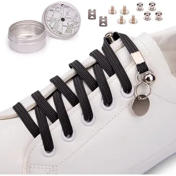 Tkaničky do bot Šňůrky bez vázání s ozdobným kroužkem