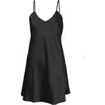 Noční košilka Dkaren Karen - saténová Černá 3XL