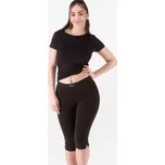 Capri legíny Gina 95001P - Bavlna Černá 3XL