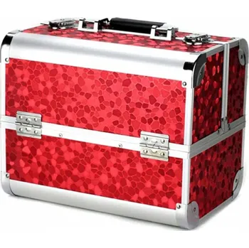 Kosmetická taška Kosmetický kufřík 30,5 x 20,5 x 25 cm červený