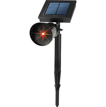 Noční světlo Solární laserový bodový projektor/světlo Red Dots, 3,2V, černé