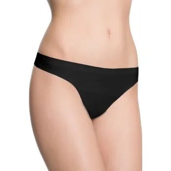 Kalhotky Bezešvá tanga Julimex String Invisible line Černá M