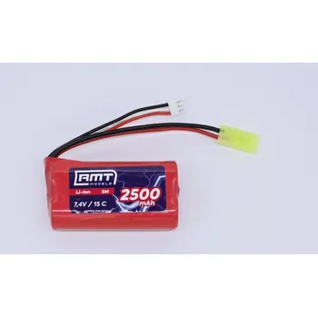 Modelářství 7,4V 2500mAh konektor mini Tamiya samec
