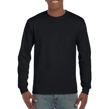 Gildan Ultra Cotton™ Adult Long Sleeve T-shirt, černá (Black)
