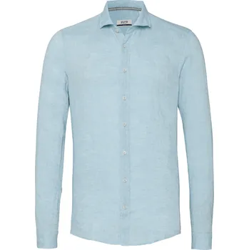 Lněná košile Pure - šalvějová velikost: 45/46, délka rukávu: dlouhý rukáv