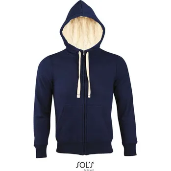 Sol's Sherpa - Unisex Zipped Jacket With "sherpa" Lining, modrá (Navy)