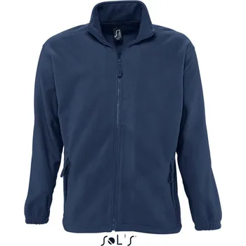 Sol's North Men - Zipped Fleece Jacket, modrá (Blue Dusk)