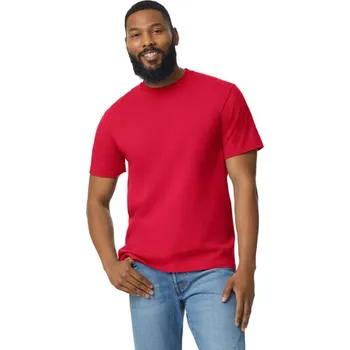 Chlapecké tričko Gildan Softstyle® Midweight Adult T-shirt, červená (Red)