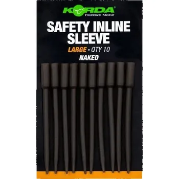KORDA - Převleky Safety Inline Sleeve Naked Large 10 ks