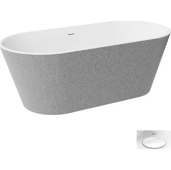 Vana Besco Akrylátová volně stojící vana Deeva Glam S 150x75 (170x80, 180x80) Rozměry (cm): 150x75, Typ a barva výpustě: Click-Clack se šterbinovým přepadem, bílá