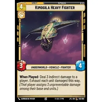 Sběratelská karetní hra Kimogila Heavy Fighter 222/202/720 - Jump to Lightspeed Typ karty: Standard