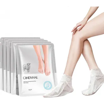 Kosmetika na nohy Exfoliační ponožky s kozím mlékem, ošetření zrohovatělé kůže chodidel, 3 páry