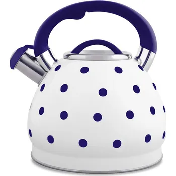 Konvice na čaj PROHOME - Čajník nerez bílý s kuličkami různé barvy