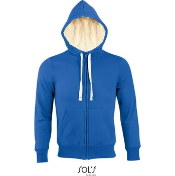 Sol's Sherpa - Unisex Zipped Jacket With "sherpa" Lining, modrá (Royal)