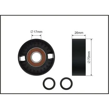 Napínací kladka, žebrovaný klínovy řemen CAFFARO 01-85 SC