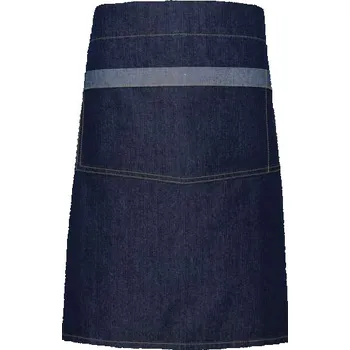 Premier 'domain' Contrast Denim Waist Apron, modrá (Navy)