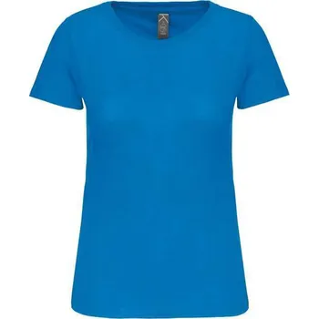 Dámské tričko Kariban Ladies' Bio150ic Crew Neck T-shirt, modrá (Sapphire)