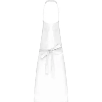 Kariban Polycotton Apron Without Pocket, bílá (White)