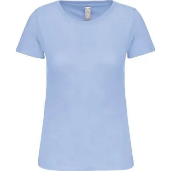 Dámské tričko Kariban Ladies' Bio150ic Crew Neck T-shirt, modrá (Stone Blue)