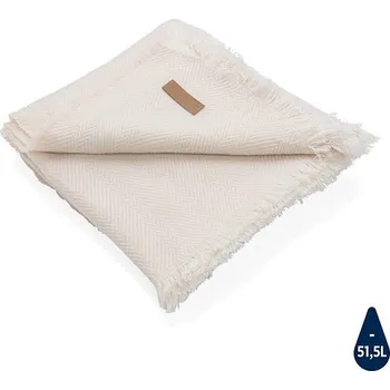 deka Tkaná deka Ukiyo 130 x 150cm z Polylana® AWARE™, off white, bílá