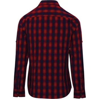 Premier 'mulligan' Check - Women's Long Sleeve Cotton Shirt, červená (Cherry Red)