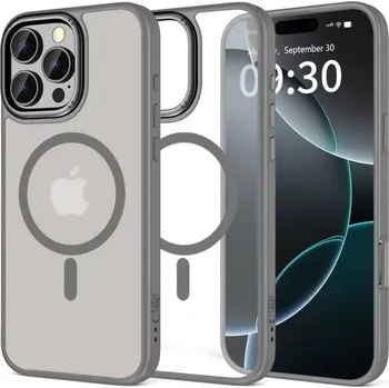Pouzdro na mobilní telefon Kryt iPhone 16 Pro Tech-Protect MagEdge MagSafe titan