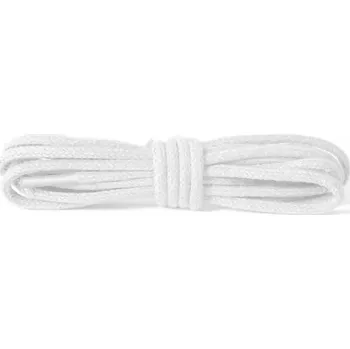 Tkaničky do bot Tenké kulaté bílé bavlněné tkaničky do bot 150cm