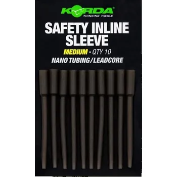 KORDA - Převleky Safety Inline Sleeve Nano Tubing Leadcore Medium 10 ks