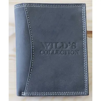 Peněženka Pánská kožená peněženka Wild´s Collection šedá H-5602