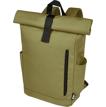 Městský batoh 15,6" GRS RPET roll top batoh 18 l Byron , zelená