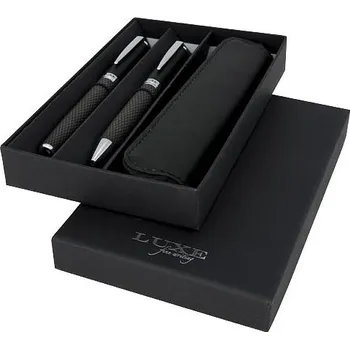 Dárková sada kuličkového pera se sáčkem Carbon, černá