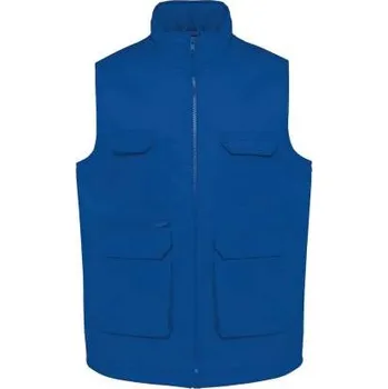 Pánská vesta Designed To Work Unisex Padded Multi-pocket Polycotton Vest, modrá (Sport Royal)