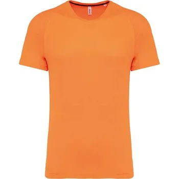Pánské tričko Proact Men's Recycled Round Neck Sports T-shirt, oranžová (Safety Orange)