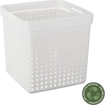 Úložný box PLAST TEAM - Košík úložný 21l bílý Seoul