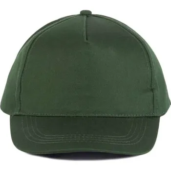 Čepice K-up Cotton Cap - 5 Panels, zelená (Forest Green)