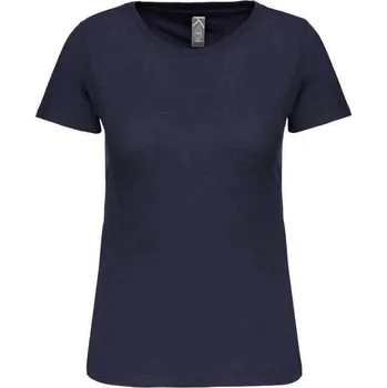 Dámské tričko Kariban Ladies' Bio150ic Crew Neck T-shirt, modrá (Navy)