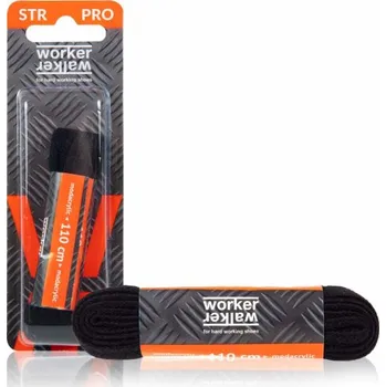 Ohňovzdorné ploché profesionální pevné bavlněné šňůrky STR 110cm, černé