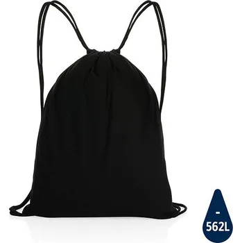 Městský batoh Šňůrkový batoh Impact ze 145g recyklované bavlny AWARE™, čer, černá
