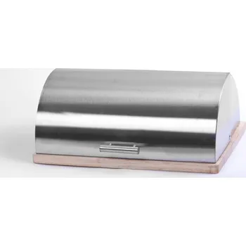 chlebník PROHOME - Chlebník dřevo / nerez 39x28,5x16,5cm