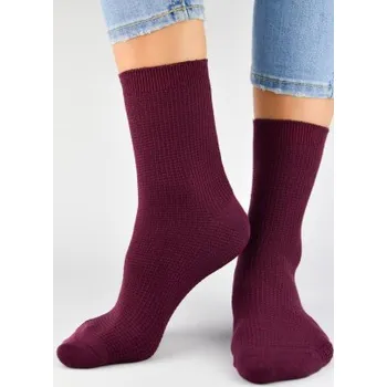 Dámské ponožky Dámské ponožky Noviti SB040 - měkkoučké Bordó 39-42