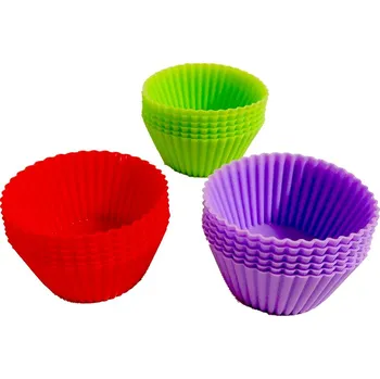 Karnevalový doplněk PROHOME - Košíčky na muffiny silikonové sada 6ks různé barvy