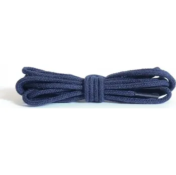 Tkaničky do bot Tenké kulaté modré bavlněné tkaničky do bot 100cm