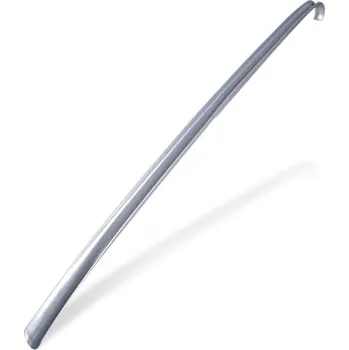 Dlouhý plastový obuvník na boty pružný 79cm stříbrná perleť