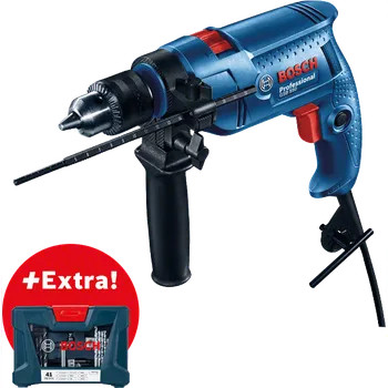 Vrtačka BOSCH GSB 550 - 0 601 1A1 003 - Príklepová vrtacka + 41-dílná sada na vrtání