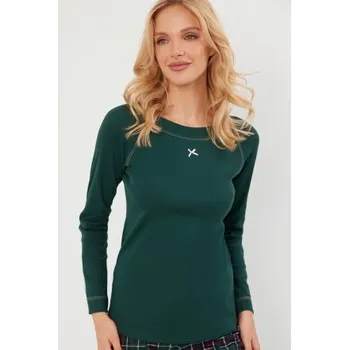 Dámské pyžamo Dámské pyžamo Italian Fashion Foggia - bavlna Tmavě zelená M