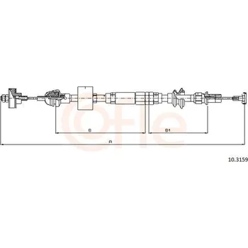 Autodíl Tažné lanko, ovládání spojky COFLE 10.3159