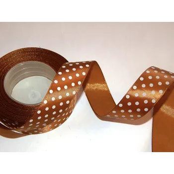 Stuha Stuha saténová s puntíkem, WSK6132, šíře 25 mm A / balení 22 m